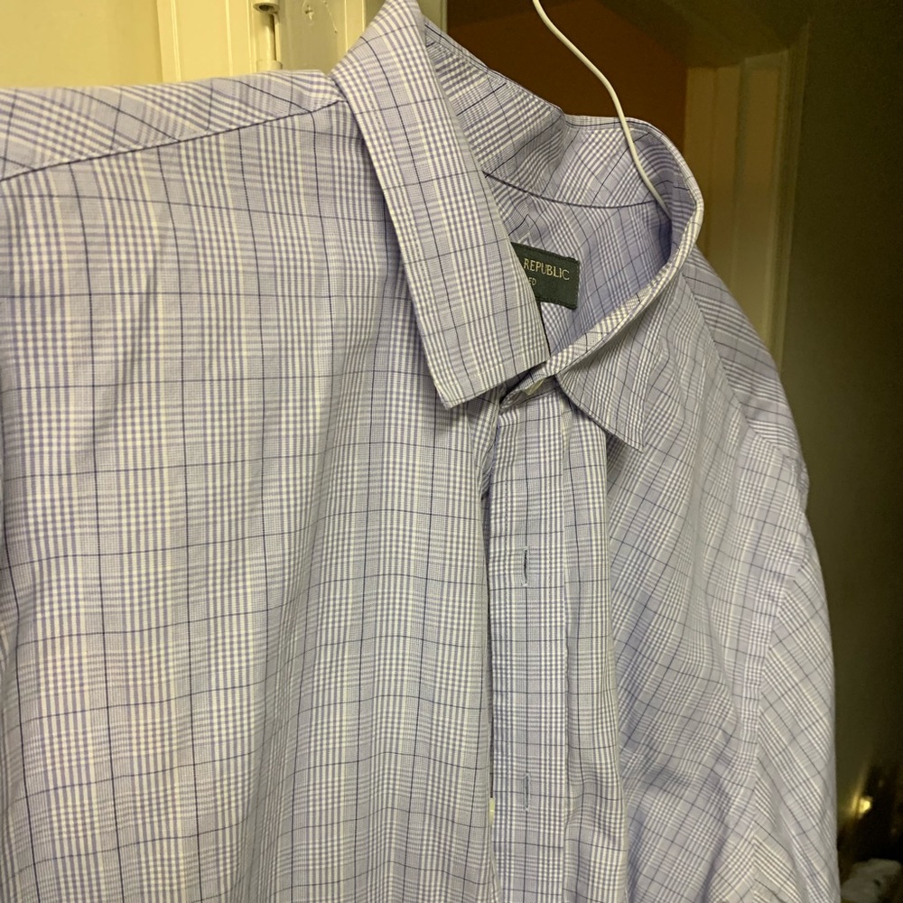 Purple Banana Republic long sleeve dress shirt
